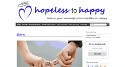 Desktop Screenshot of hopelesstohappy.com
