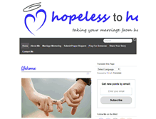 Tablet Screenshot of hopelesstohappy.com